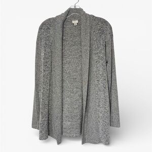 Open Front Gray Knit Cardigan Women’s Size XS Long Sleeve A New Day Heathered